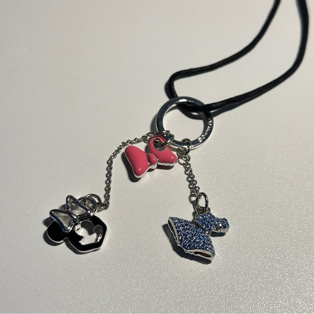 Swarovski Disney Minnie Mouse Silver Pendant Necklace